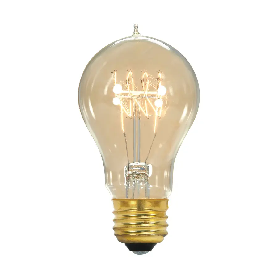 60 Watt A19 Incandescent - Clear - 3000 Average rated hours - 240 Lumens - Medium base - 120 Volt - Image 2
