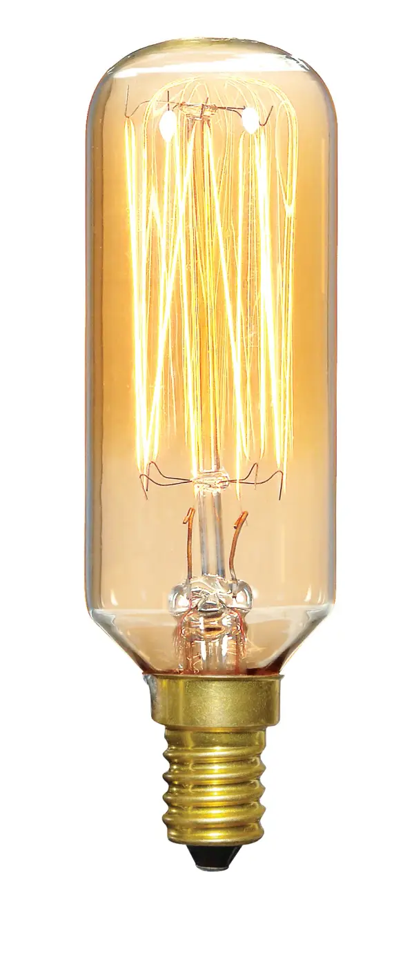 40 Watt T9 Incandescent - Clear Gold - 3000 Average rated hours - 160 Lumens - Candelabra base - 120 Volt - Image 2