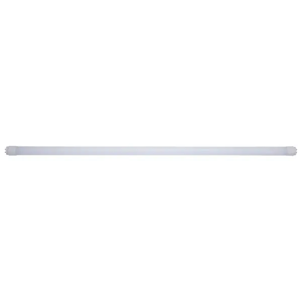 SATCO NUVO's LED T12 ballast compatible lamps are direct replacements for T12 linear fluorescent. Offered in a frosted white finish, these lamps are also PET coated and NSF rated. The 4' model comes with a medium bi-pin base, and the 8' model comes with a Fa8 single-pin base. Conveniently sold in two-packs, these lamps make replacing traditional tubes an easy choice. - alternate view