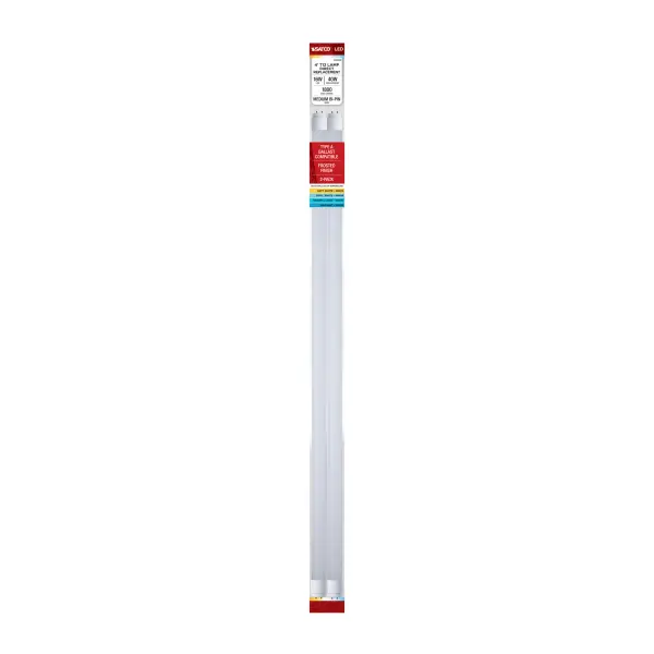 16 Watt T12 LED - 3K/4K/5K/65K CCT Selectable - G13 Base - 2-Pack - Image 4
