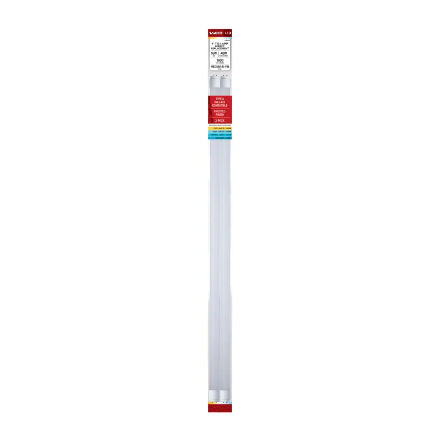 16 Watt T12 LED - 3K/4K/5K/65K CCT Selectable - G13 Base - 2-Pack - Image 4