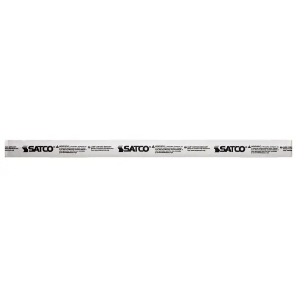 Satco's 20-watt, 4100K linear fluorescent lamp brings an alluring light to a variety of work spaces. The lamp shape is T12, with a Medium Bi Pin base. The fluorescent lamp has a frosted finish, and is rated for 10,000 hours of use. - alternate view