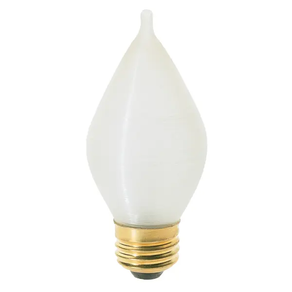 40 Watt C15 Incandescent - Spun White - 4000 Average rated hours - 316 Lumens - Medium base - 120 Volt - Carded