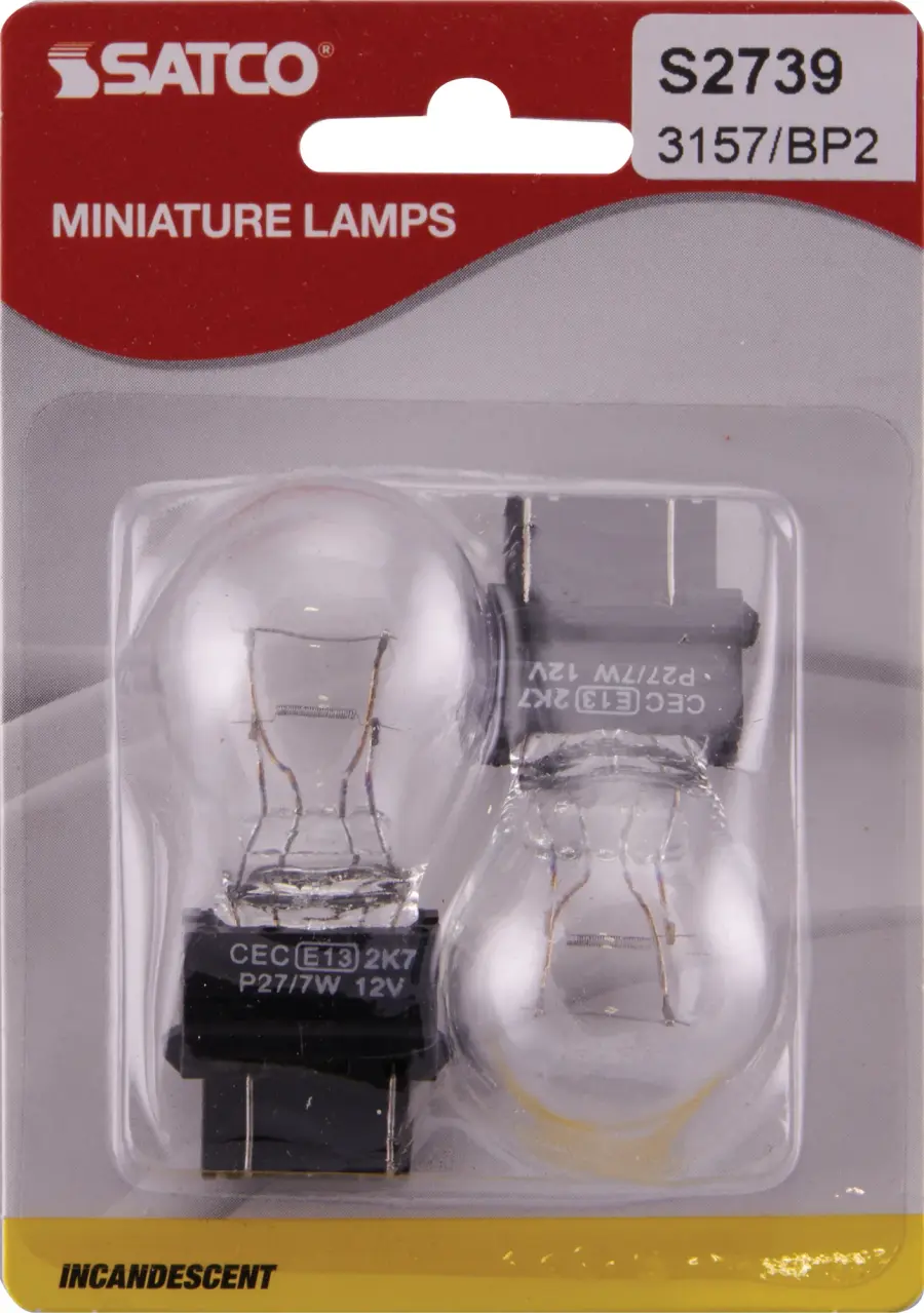 26.88/8.26 Watt miniature - S8 - 1200/5000 Average rated hours - DF Plastic Wedge base - 12.8/14 Volt - 2-Card - Image 5