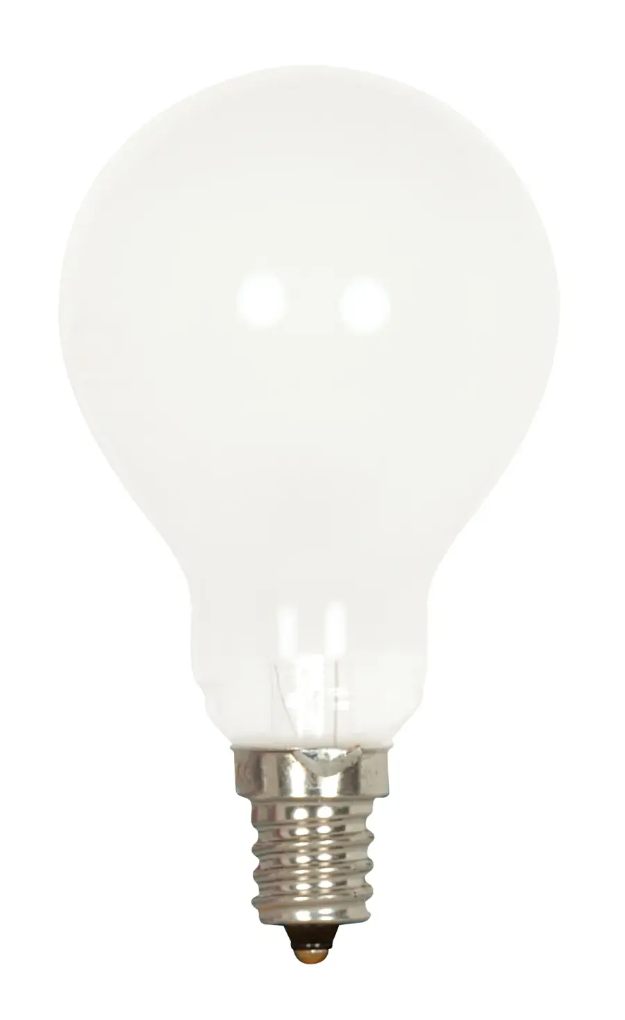 40 Watt A15 Incandescent - Frost - Appliance Lamp - 1000 Average rated hours - 420 Lumens - Candelabra base - 120 Volt - 2-Card - Image 1