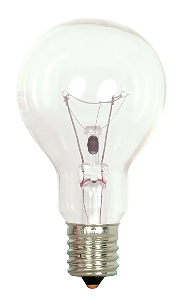 40 Watt A15 Incandescent - Clear - Appliance Lamp - 1000 Average rated hours - 420 Lumens - Intermediate base - 120 Volt - 2-Card - Image 1