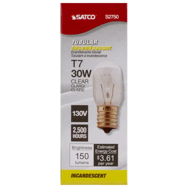 30 Watt T7 Incandescent - Clear - Intermediate base - 130 Volt - Image 2