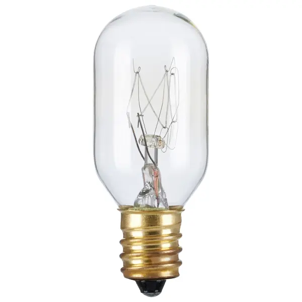 20 Watt T7 Incandescent - Clear - Candelabra base - 130 Volt - Image 1