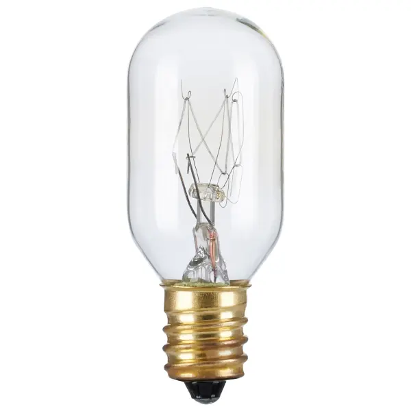 25 Watt T7 Incandescent - Clear - Candelabra base - 130 Volt - Image 1