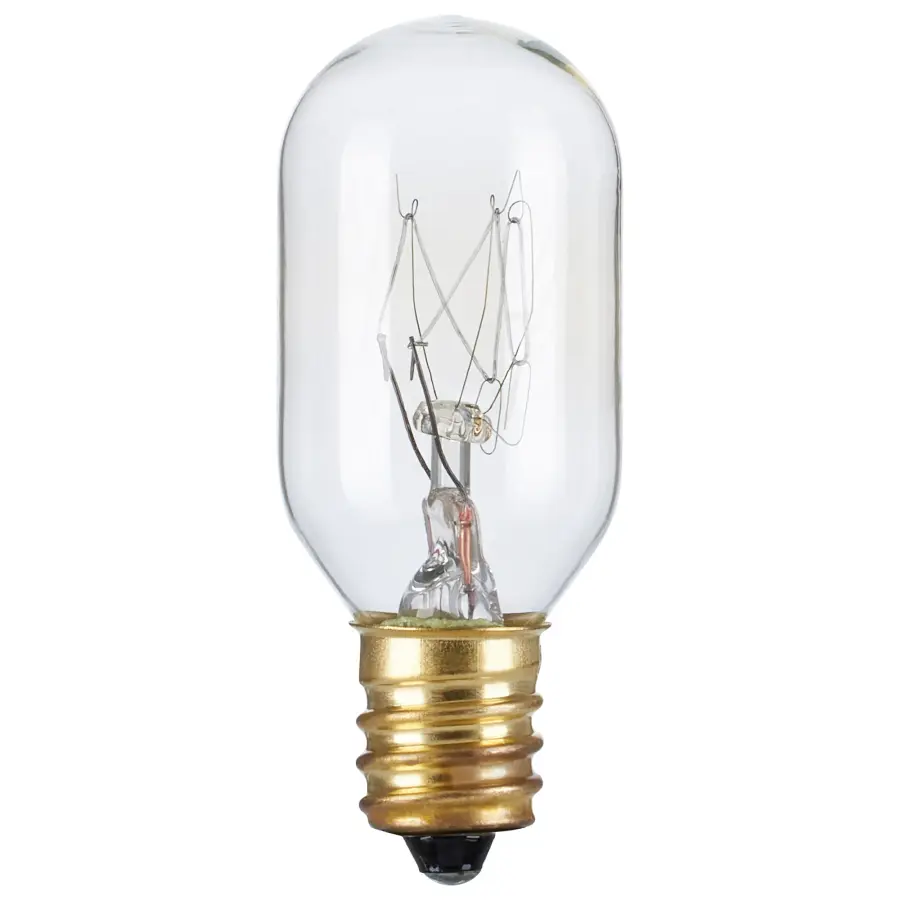 25 Watt T7 Incandescent - Clear - Candelabra base - 130 Volt - Image 1