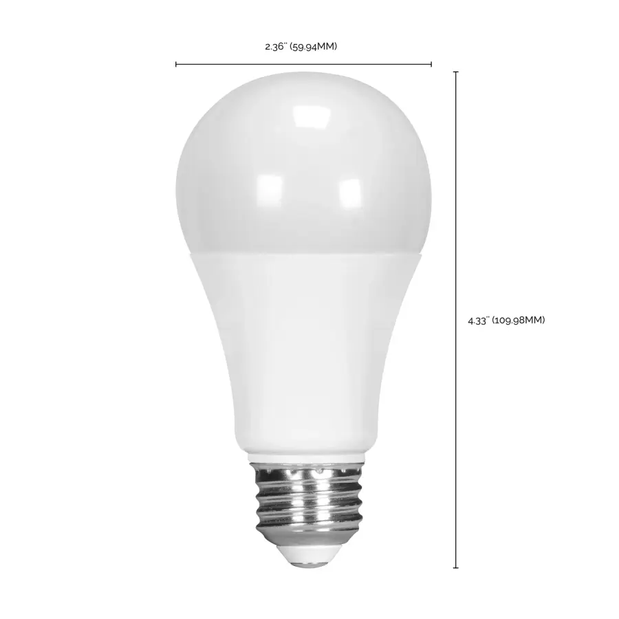 11.5 Watt - A19 LED - 90CRI - 4000K - Medium base - 220 deg. Beam Angle - 120 Volt - 1100 Lumens - CEC - Image 6
