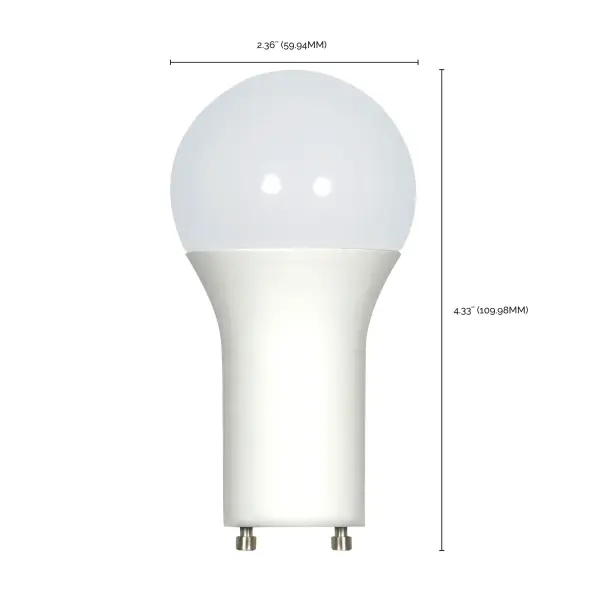 11.5 Watt - A19 LED - 90CRI - 4000K - GU24 base - 220 deg. Beam Angle - 120 Volt - 1100 Lumens - CEC - Image 6