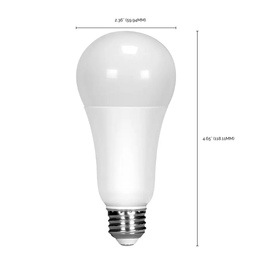 16.5 Watt - A19 LED - 90CRI - 4000K - Medium base - 220 deg. Beam Angle - 120 Volt - 1600 Lumens - CEC - Image 6