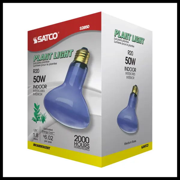 50 Watt R20 Incandescent - Grow - 2000 Average rated hours - Medium base - 120 Volt - Image 7