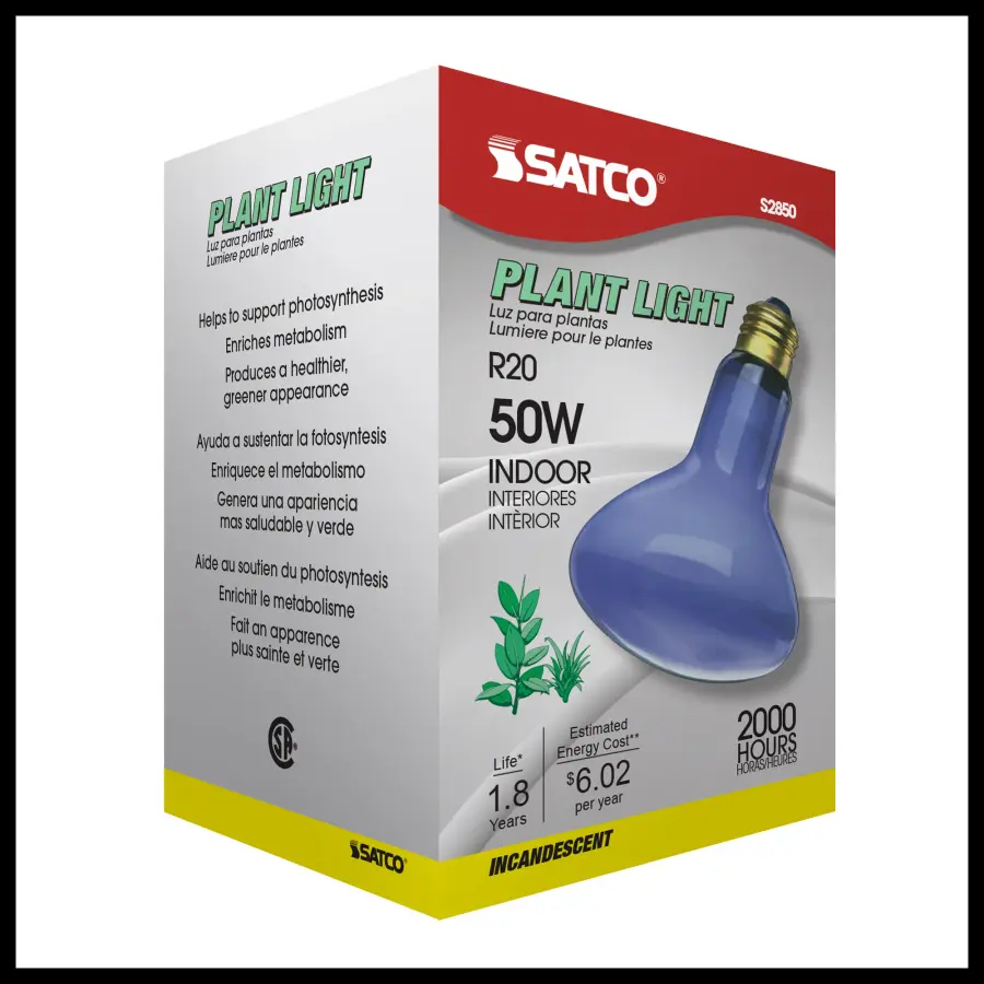 50 Watt R20 Incandescent - Grow - 2000 Average rated hours - Medium base - 120 Volt - Image 8