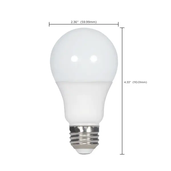 10 Watt - A19 LED - Frosted - 2700K - Medium base - 120 Volt - 4-pack - Image 8