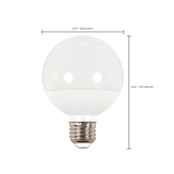 4 Watt - LED G25 - 3000K - Medium base - 120 Volt - Image 8