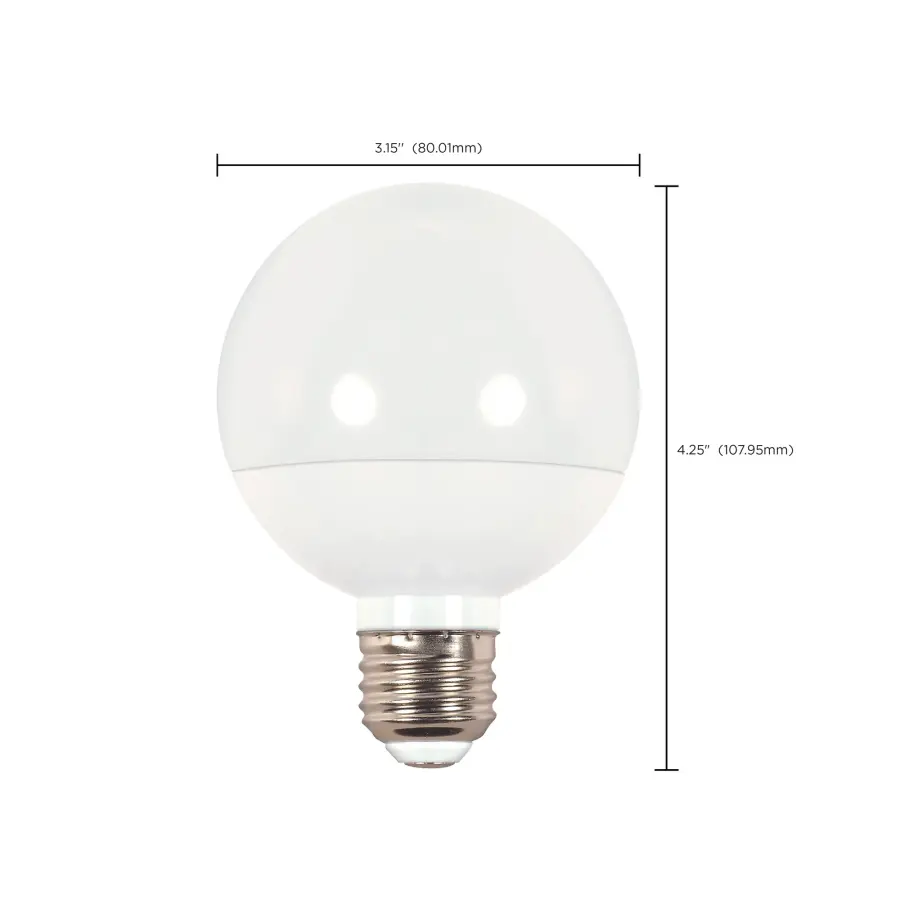 4 Watt - LED G25 - 3000K - Medium base - 120 Volt - Image 8