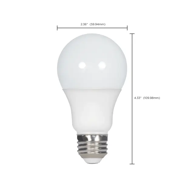 5.5 Watt - A19 LED - Frosted - 4000K - Medium base - 120 Volt - 4-pack - Image 8