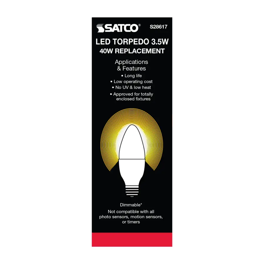 3.5 Watt - B11 LED - 2700K - Medium base - 120 Volt - Image 4