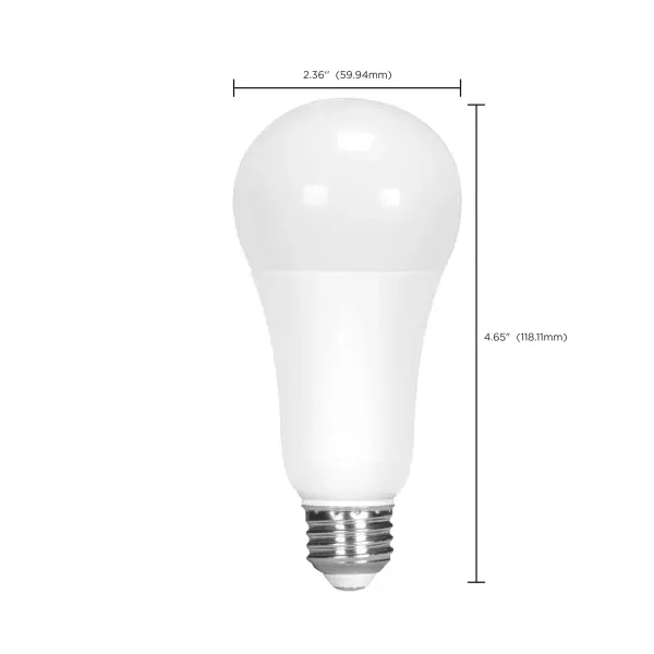 16.5 Watt - A19 LED - 90CRI - 2700K - Medium base - 220 deg. Beam Angle - 120 Volt - 1600 Lumens - CEC - Image 6