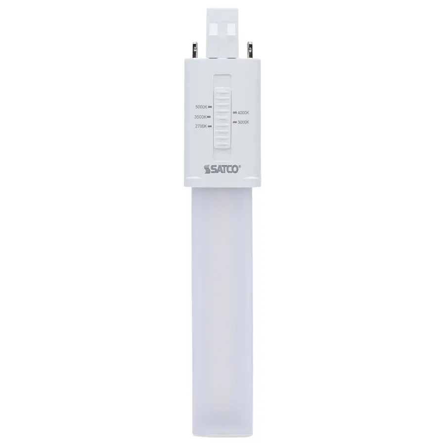 6 Watt LED PL 2-PIN - GX23 Base - 27K/30K/35K/40K/50K CCT Selectable - 120-277 Volt - Type B - Ballast Bypass - Image 2
