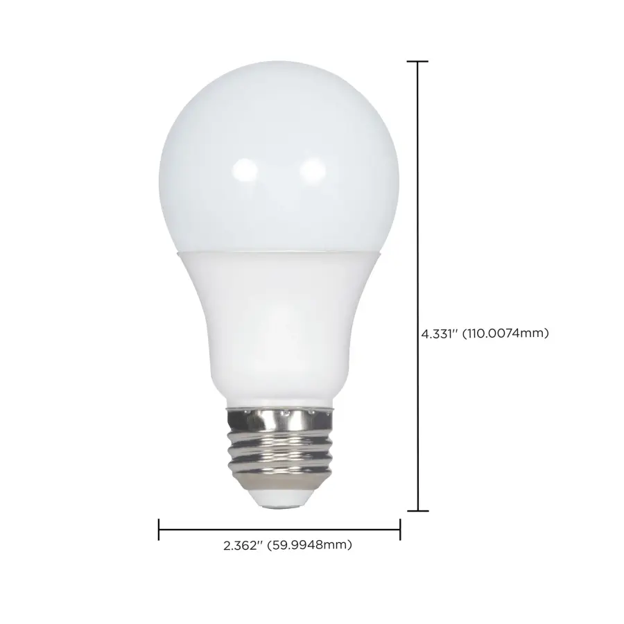 11.5 Watt - A19 LED - 2700K - Medium base - 220 deg. Beam Angle -120 Volt - 4-pack - Image 9