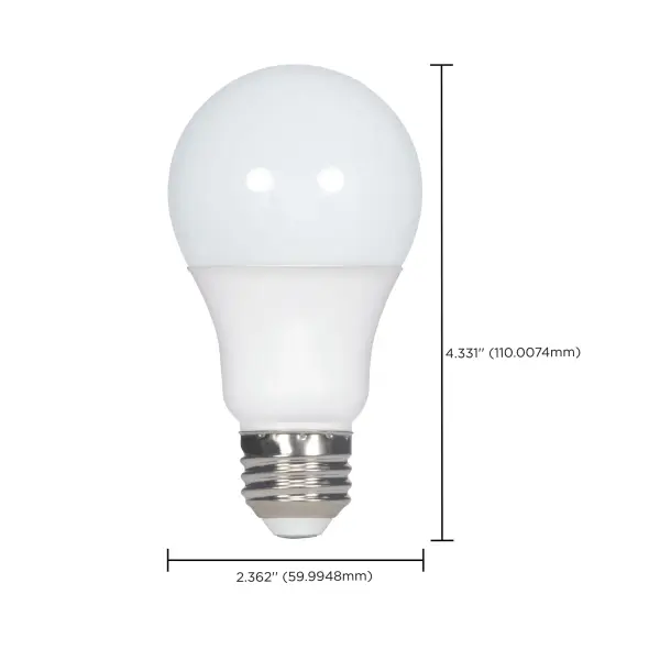 11.5 Watt - A19 LED - 5000K - Medium base - 220 deg. Beam Angle -120 Volt - 4-pack - Image 9