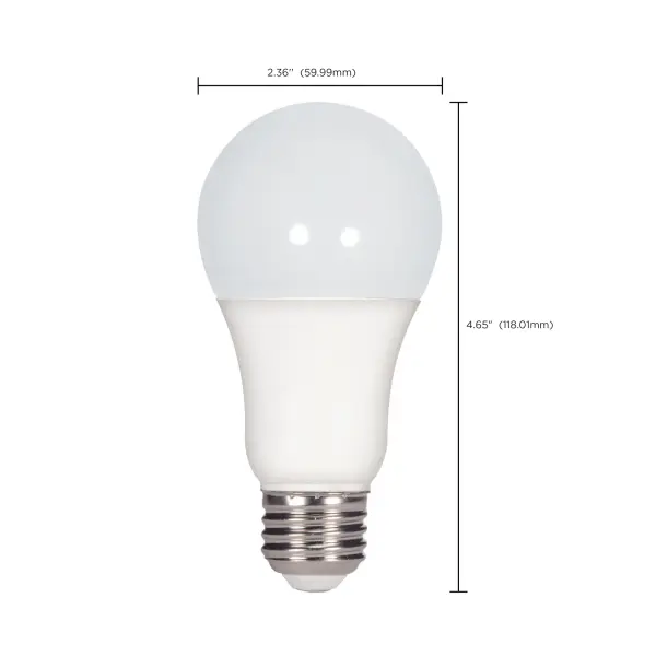 15.5 Watt - A19 LED - 2700K - Medium base - 220 deg. Beam Angle -120 Volt - Image 8