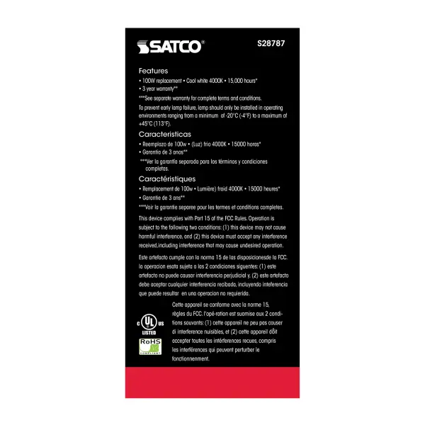 15.5 Watt - A19 LED - 4000K - Medium base - 220 deg. Beam Angle -120 Volt - Image 4