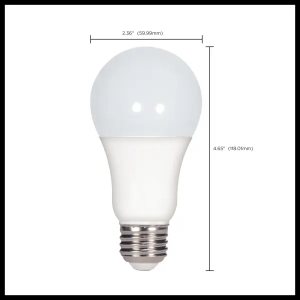 15.5 Watt - A19 LED - 5000K - Medium base - 220 deg. Beam Angle -120 Volt - Image 8