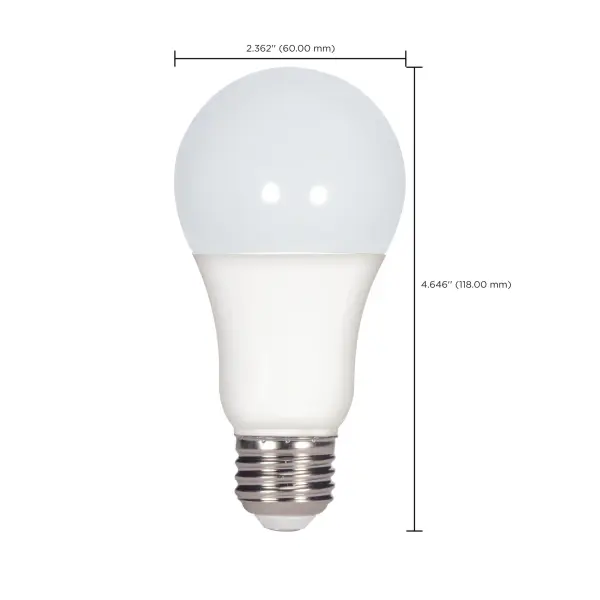 15.5 Watt - A19 LED - 2700K - Medium base - 220 deg. Beam Angle -120 Volt - 4-pack - Image 5