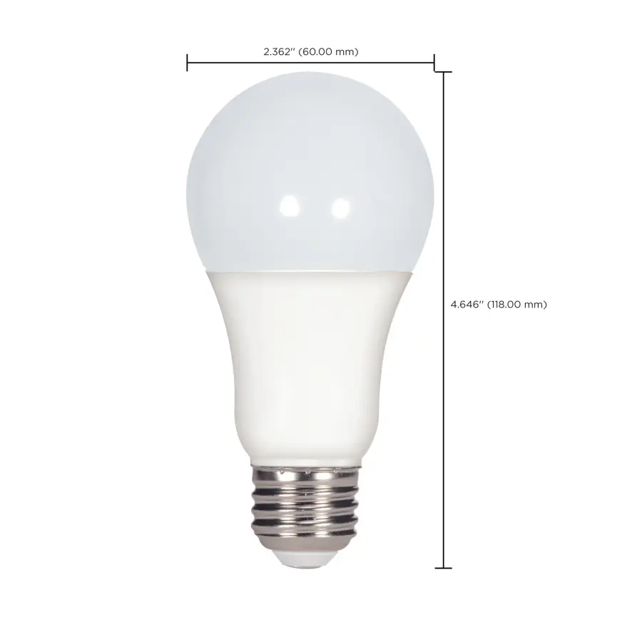 15.5 Watt - A19 LED - 2700K - Medium base - 220 deg. Beam Angle -120 Volt - 4-pack - Image 5