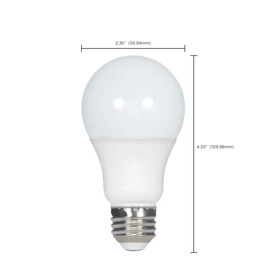 8.8W - A19 LED - 2700K - Medium base - 220 deg. Beam Angle - 120-277V - Image 9