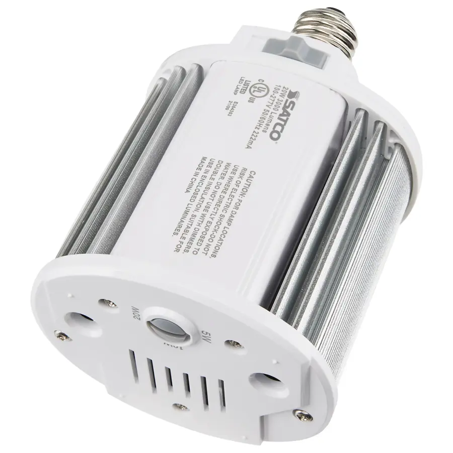 5/10/20 Wattage Selectable - LED Hi-Pro Wall Pack - CCT Selectable 3K/4K/5K - Type B - Ballast Bypass - Medium base - 100-277 Volt - ColorQuick Technology - PowerQuick Technology - Image 4