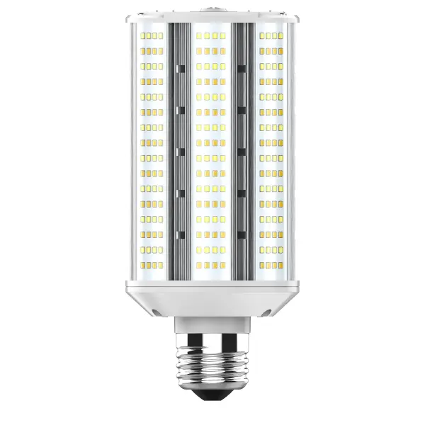 Satco's wattage and CCT selectable Hi-Pro LED lamp is an energy efficient lighting solution for large scale lighting applications. Designed to focus clean and efficient LED light at 180 degrees from higher fixtures, this lamp is perfect for parks, parking lots, or anywhere a cascade of light is needed for safety and impact. This versatile lamp is dimmable and delivers 50,000 hours of illumination.