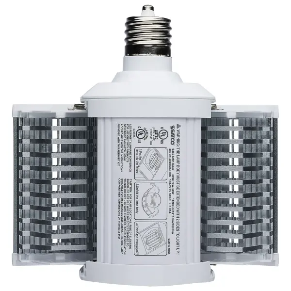 LED Shoe Box Lamp - 60/70/80 Wattage Selectable - 3K/4K/5K CCT Selectable - 120-277 Volt - White Finish - Image 3