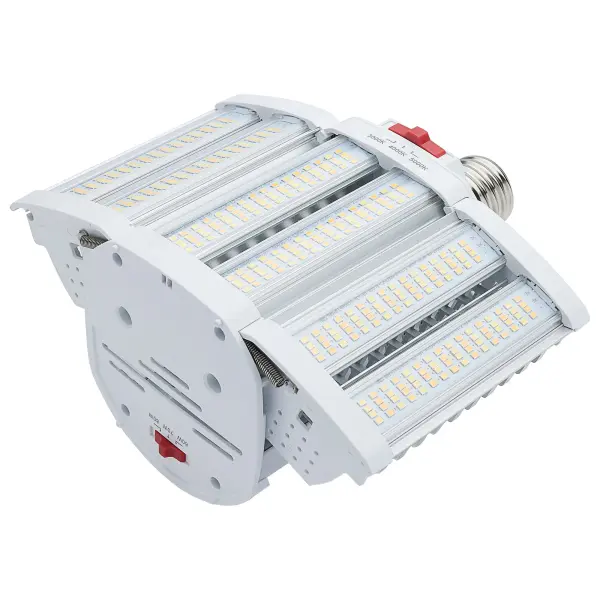 LED Shoe Box Lamp - 60/70/80 Wattage Selectable - 3K/4K/5K CCT Selectable - 120-277 Volt - White Finish - Image 5