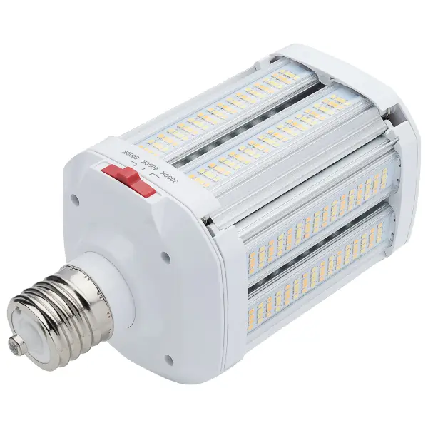 LED Shoe Box Lamp - 60/70/80 Wattage Selectable - 3K/4K/5K CCT Selectable - 120-277 Volt - White Finish - Image 6