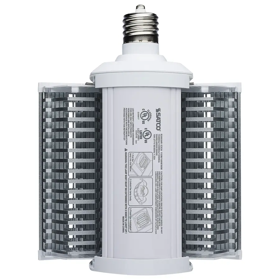 LED Shoe Box Lamp - 90/100/110 Wattage Selectable - 3K/4K/5K CCT Selectable - 120-277 Volt - White Finish - Image 3