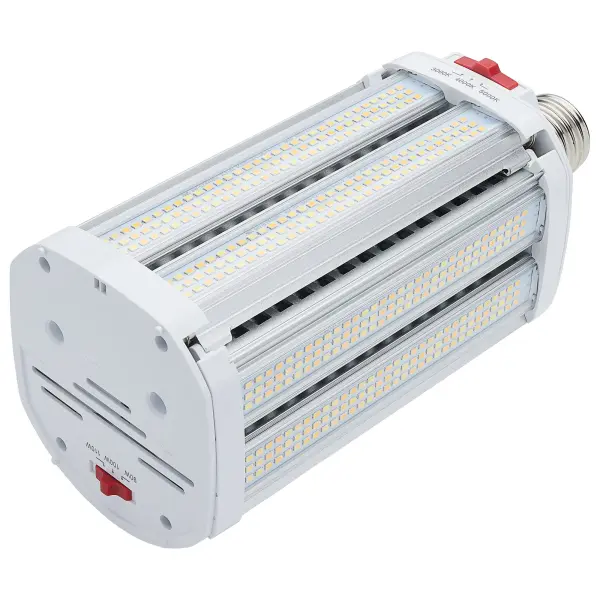 LED Shoe Box Lamp - 90/100/110 Wattage Selectable - 3K/4K/5K CCT Selectable - 120-277 Volt - White Finish - Image 4