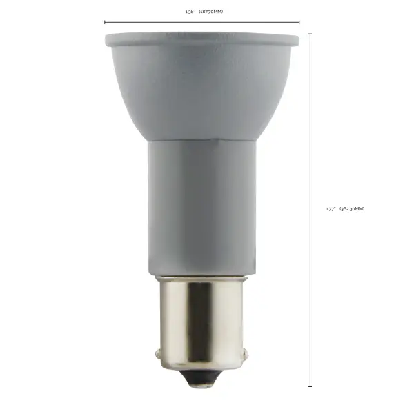3 Watt - R12 LED - 3000K - Bayonet Single Contact Base - 12 Volt - Image 6