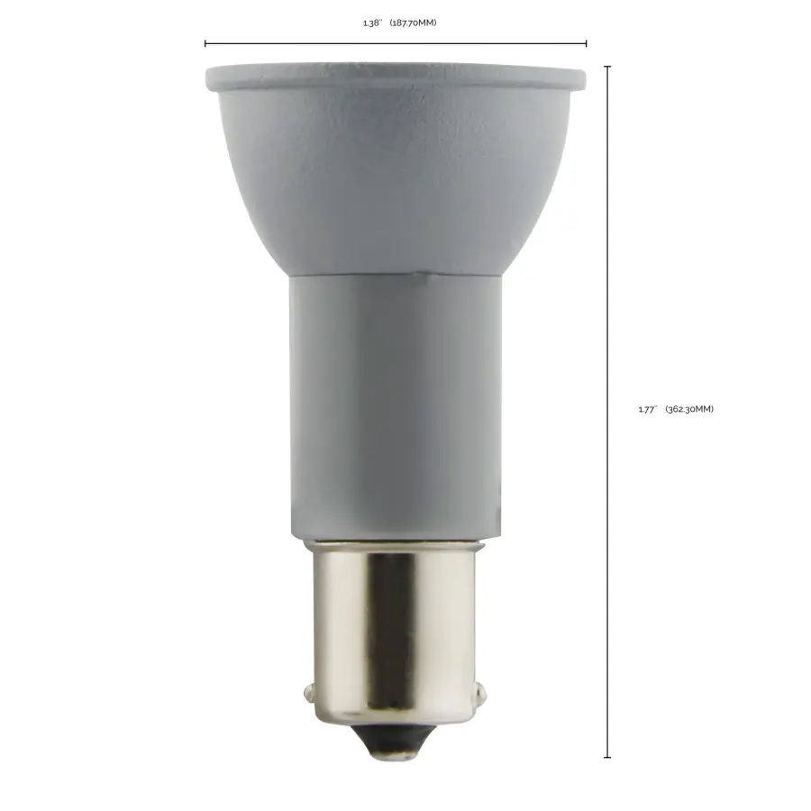 3 Watt - R12 LED - 3000K - Bayonet Single Contact Base - 12 Volt - Image 6
