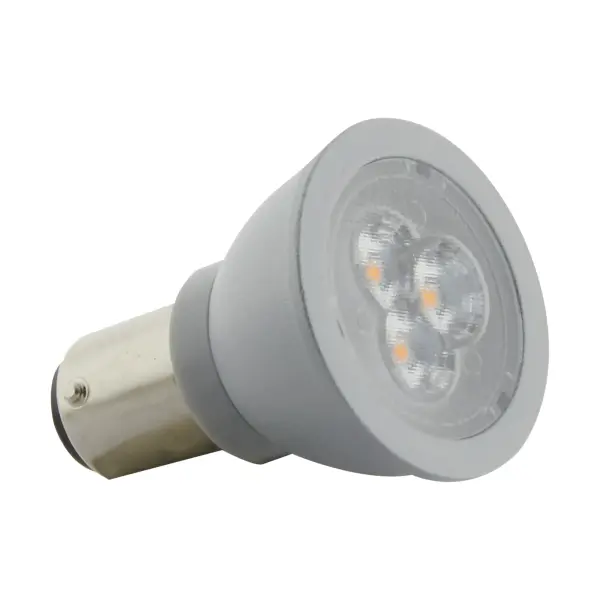 Satco's 3-watt ALR12 LED elevator and display lamp is your best choice to reduce heat build-up from older halogen technologies while reducing energy and maintenance costs. The familiar look and performance of this lamp makes it perfect for elevators, lobbies, and other areas a little extra light is needed. This energy efficient lamp delivers 15,000 hours of warm white light.