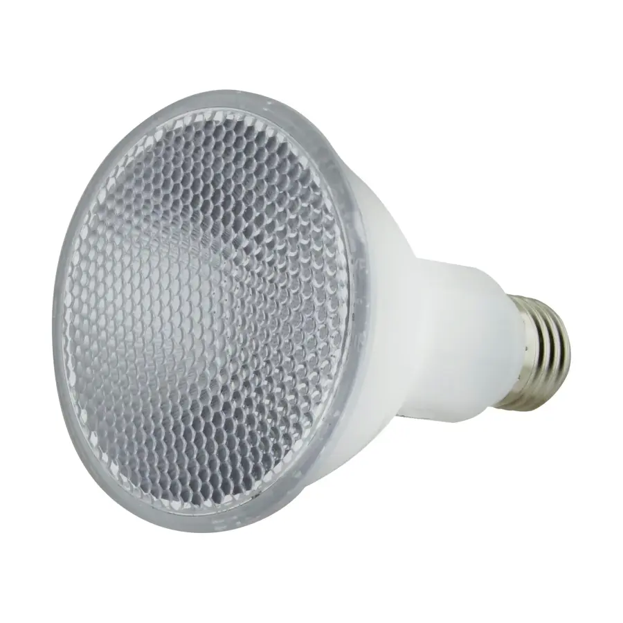 8 Watt - PAR30LN LED - Amber color - 40 deg. Beam Angle - Medium base - 120 Volt - Turtle Friendly - Image 4