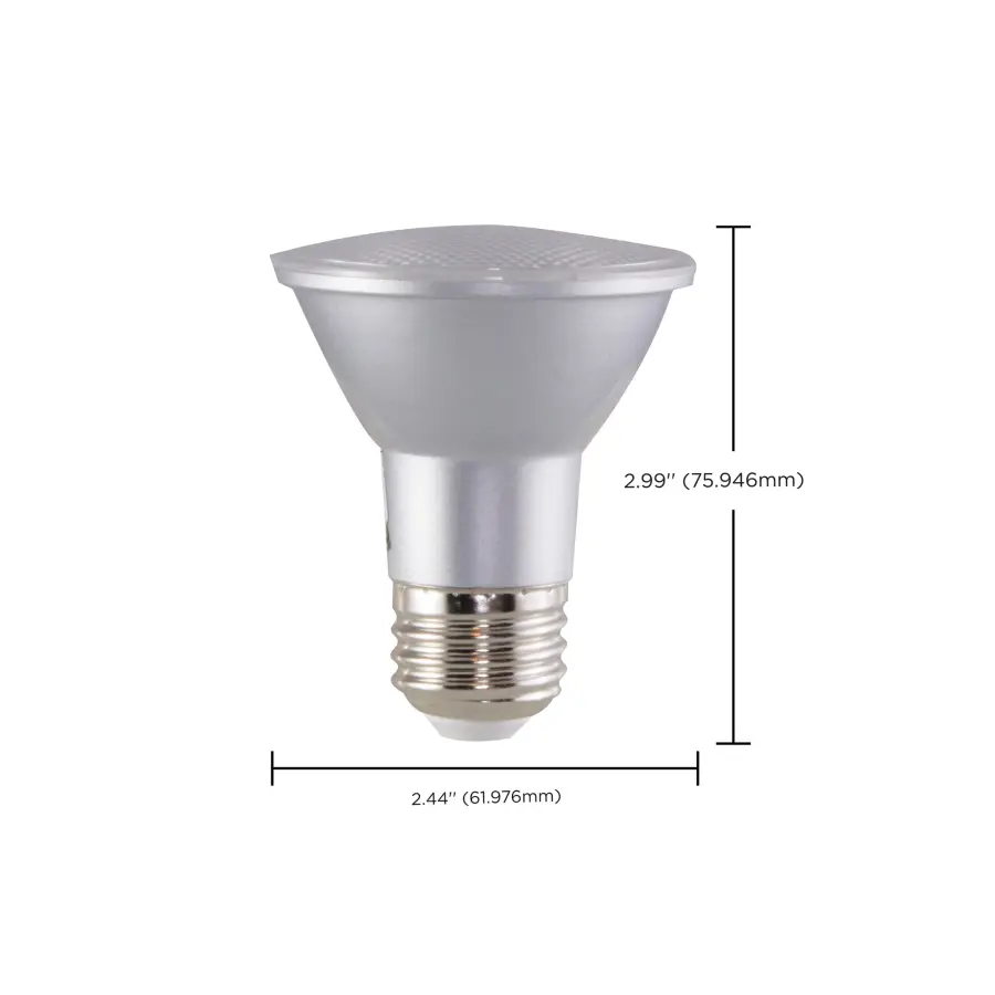 6.5 Watt - PAR20 LED - 3000K - 40 deg. Beam Angle - Medium base - 120 Volt - Image 13