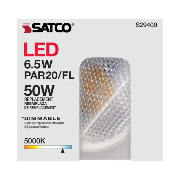 6.5 Watt - PAR20 LED - 5000K - 40 deg. Beam Angle - Medium base - 120 Volt - Image 10