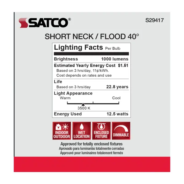 12.5 Watt - PAR30SN LED - 3500K - 40 deg. Beam Angle - Medium base - 120 Volt - Image 9