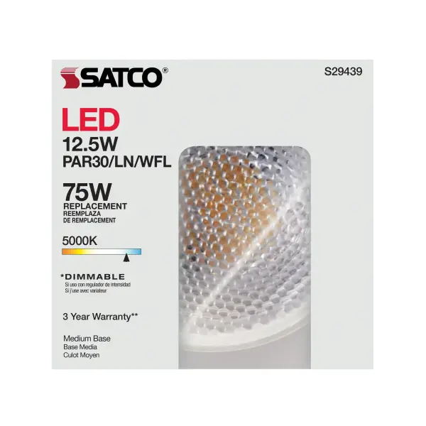 12.5 Watt - PAR30LN LED - 2700K - 60 deg. Beam Angle - Medium base - 120 Volt - Image 12