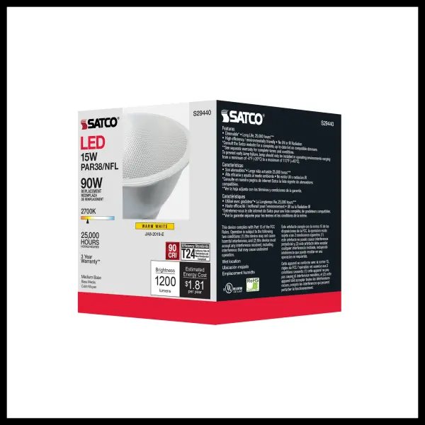15 Watt - PAR38 LED - 2700K - 25 deg. Beam Angle - Medium base - 120 Volt - Image 11